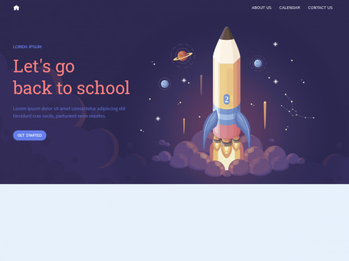 tailwind School themed landing page