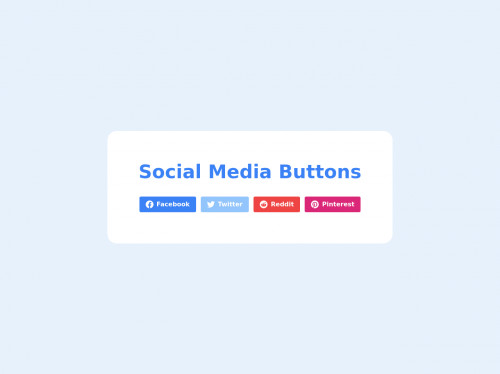 tailwind Social Media Buttons