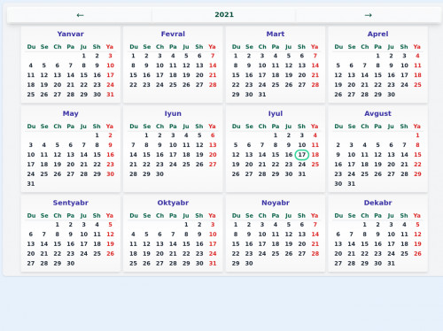 tailwind Full calendar