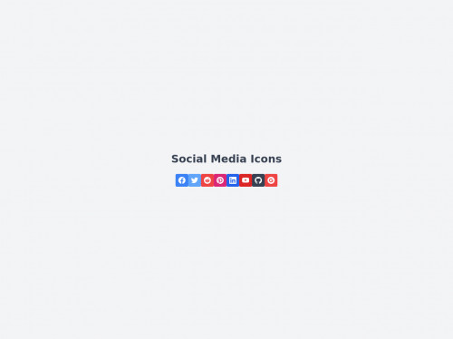 tailwind Social Media Icons