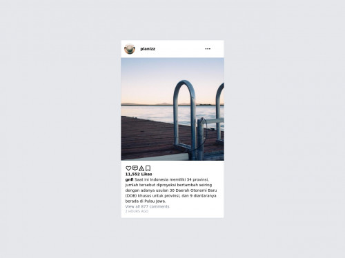 tailwind Instagram - Timeline Feed