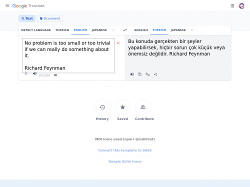 tailwind Google Translate Clone Template