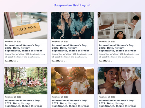 tailwind Responsive Grid Layout