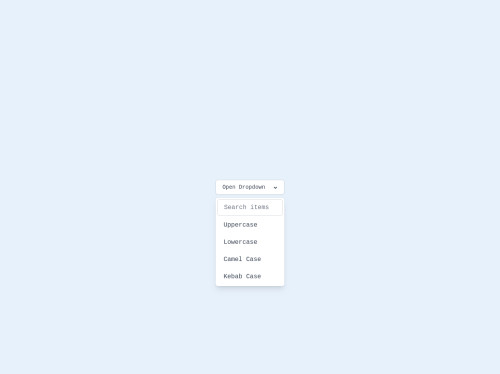 tailwind Tailwind CSS Dropdown with Search