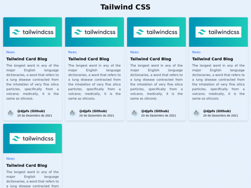 tailwind Cards Blog
