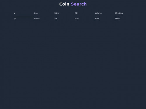 tailwind Coin Search