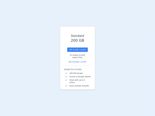 tailwind Tailwind CSS Google One - Pricing