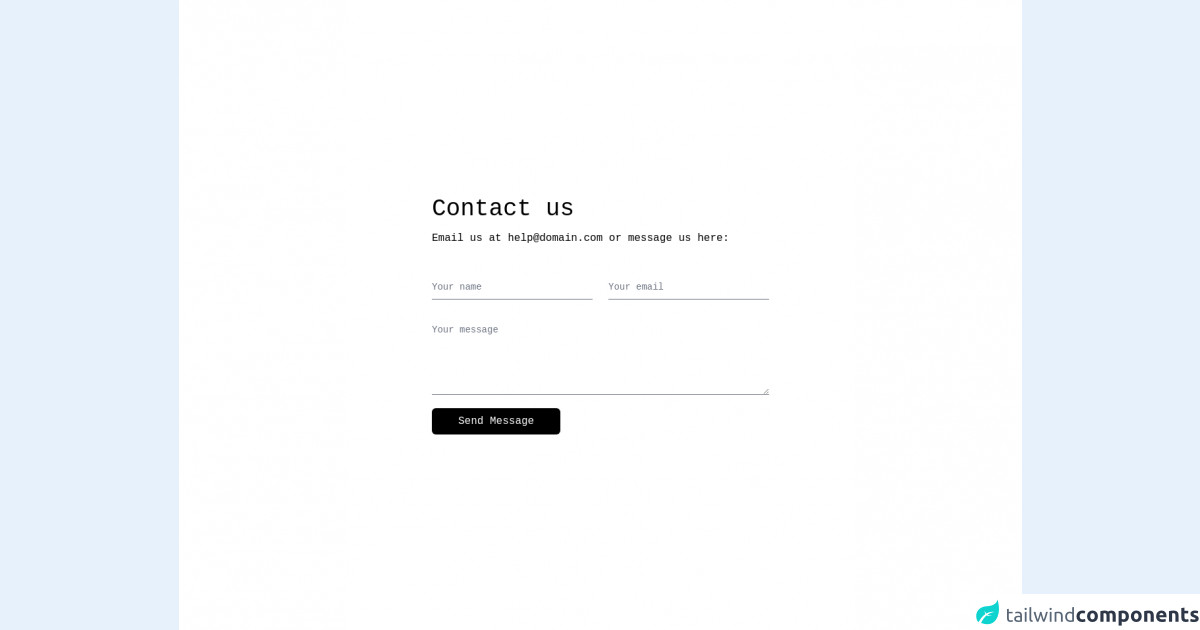 Floating Label Contact Form