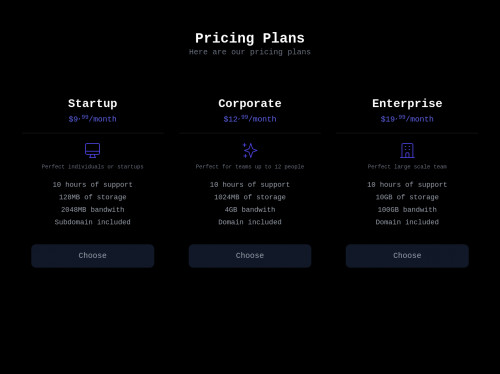 tailwind Tailwind CSS Pricing Plans