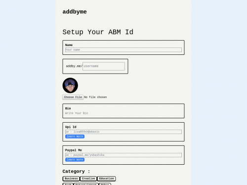 tailwind Create User Profile