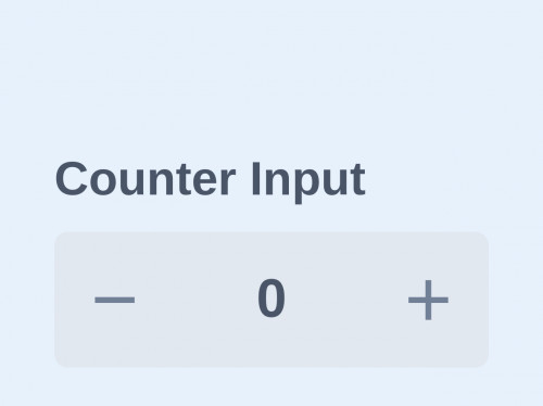 tailwind Input Number  / Counter