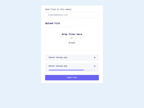 Tailwind CSS File Upload Form