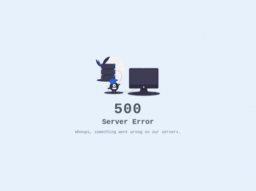 tailwind Tailwind CSS 500 Server error - illustration