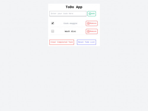 tailwind ToDo List App - Ui