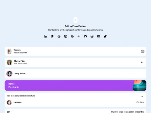 tailwind Tailwind css widgets components
