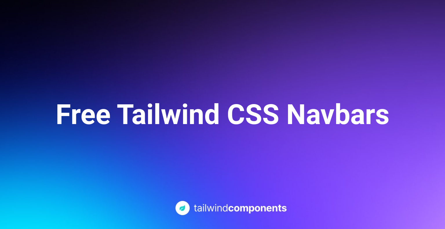 Free Tailwind CSS Navbars Image