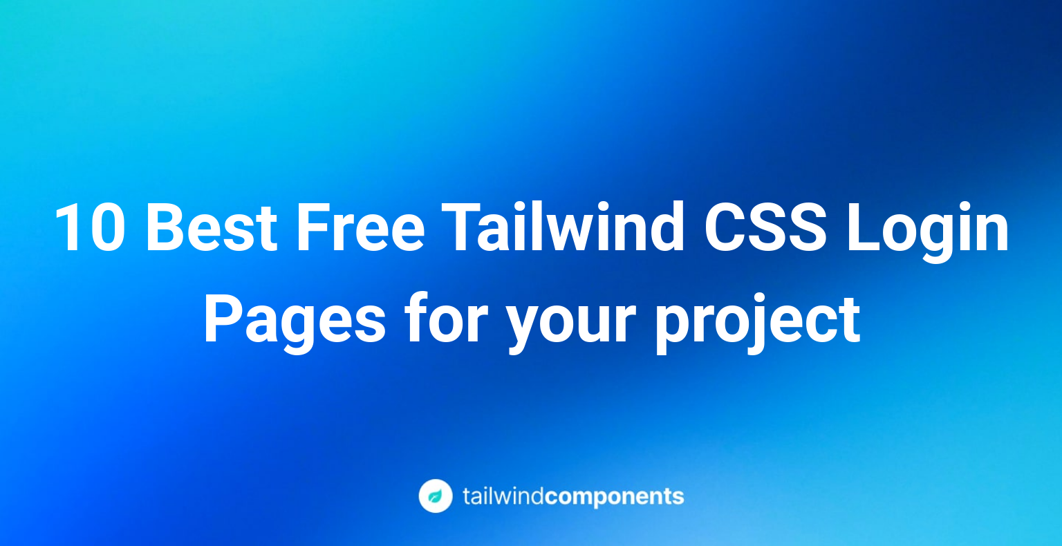 10 Best Free Tailwind CSS Login Pages for your project Image