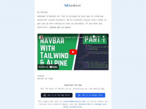 tailwind Email Template
