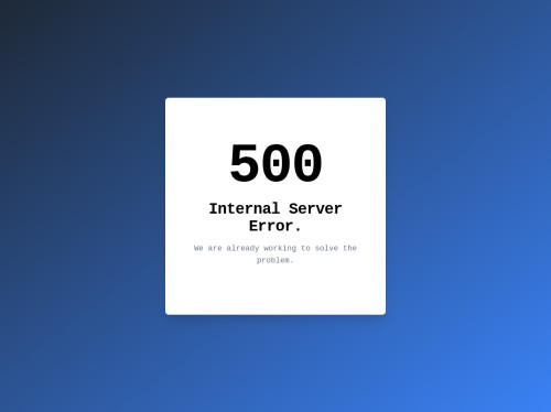 tailwind Tailwind CSS 500 Error Page
