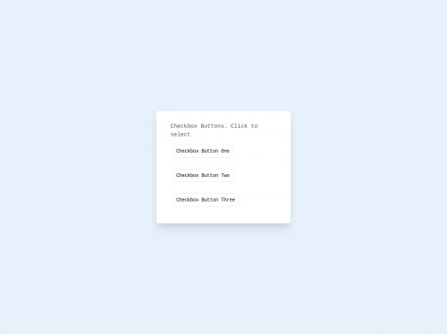 tailwind Tailwind CSS Checkbox buttons